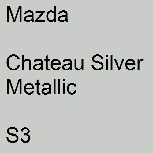 Mazda, Chateau Silver Metallic, S3.